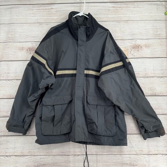 Billabong Explorer Snowboard Ski jacket Mens XL Gray Black Snowshield - Picture 1 of 15